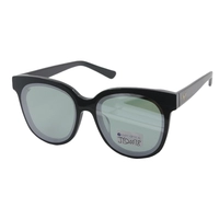 Name Brand Wholesale Custom Logo Square Polarized Mirror Lens Acetate Sunglasses